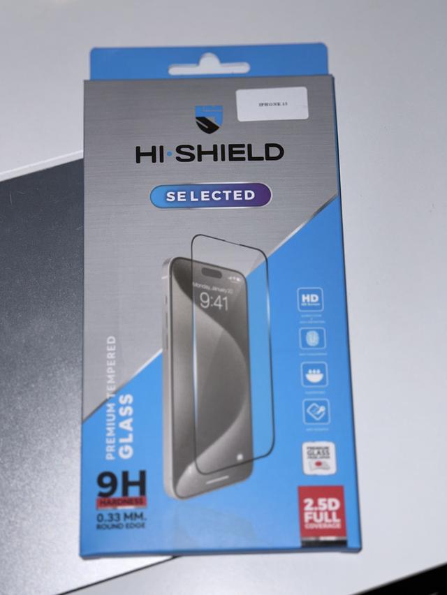 ฟิล์มกระจก (iPhone15) HI-SHIELD Selected iPhone Full Coverage 2.5D
