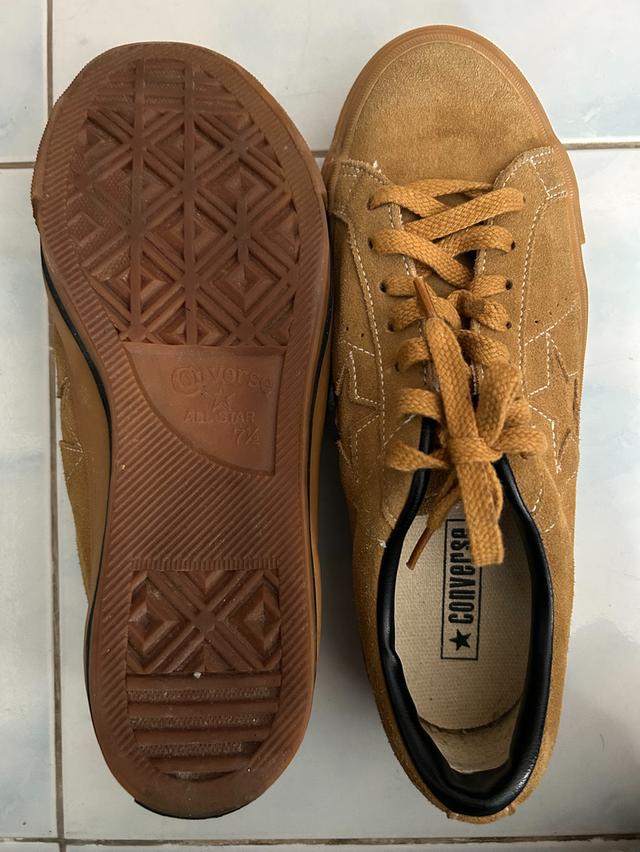 ขาย Converse One Star Suede (หนังกลับ) สี Wheat ไซซ์ 7.5US สภาพดีพื้นเต็ม รูปที่ 9
