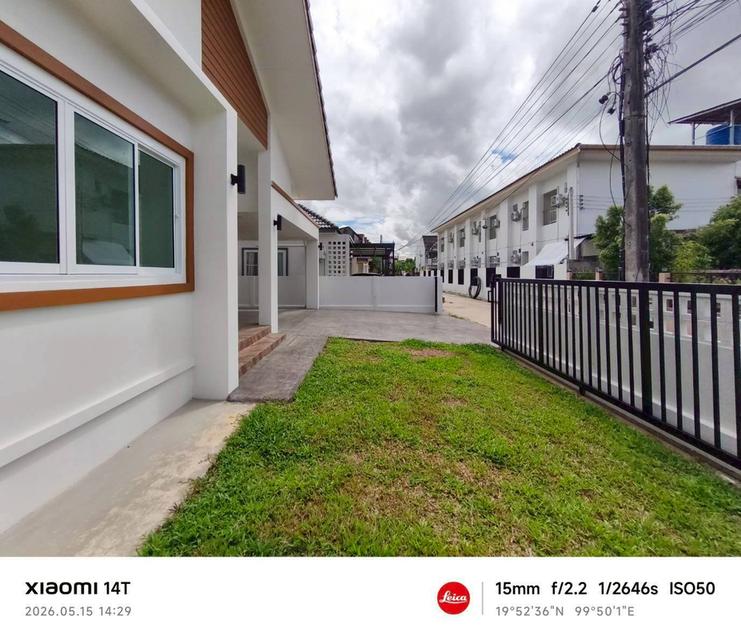 บ้านเดี่ยวสร้างใหม่พร้อมเข้าอยู่กลางเมืองเชียงรายทำเลไข่แดง 6
