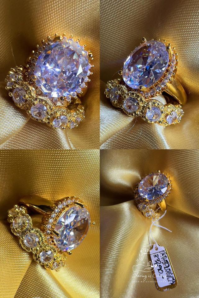 แหวนแฟชั่น เพชรแฟนซี CZ สีอำไพ ลดราคาเหลือ ฿2,290.- จากราคา ฿3,290.- บาท รวมส่ง 0805202503