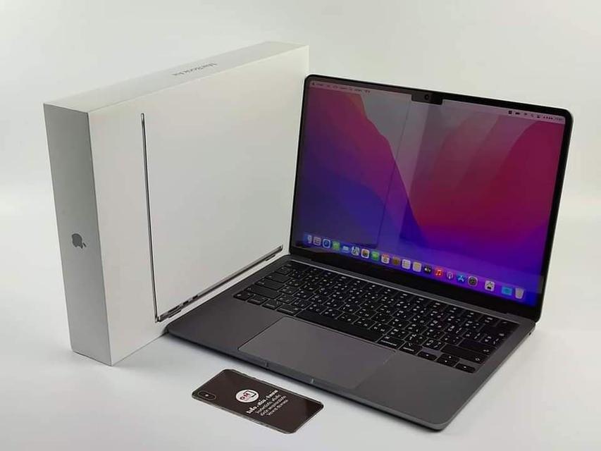ขาย/แลก Macbook Air (2022) M2 Ram8 SSD256 สี Space Gray ศูนย์ไทย ประกันศูนย์ สภาพสวยมาก แท้ ครบกล่อง เพียง 38,900 บาท 1