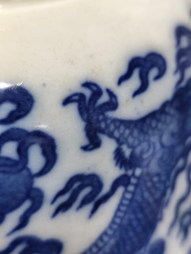 ชามปากผายพิมพ์ลายมังกรท่องเมฆ 🐉 เนื้อบาง โปร่งแสง รูปที่ 7