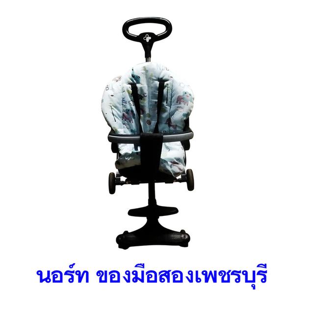 รถเข็นเด็ก ล้อหมุนได้360° พับเก็บได้ง่าย ใช้งานได้0-9ขวบ รับน้ำหนักได้ 50kg มือสอง