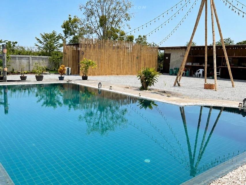 For Sale — Detached House with Private Pool near Pattaya Crocodile Farm• Single-storey detached house• Land size: 400 sq.wah / 1 rai• 3 bedrooms 9
