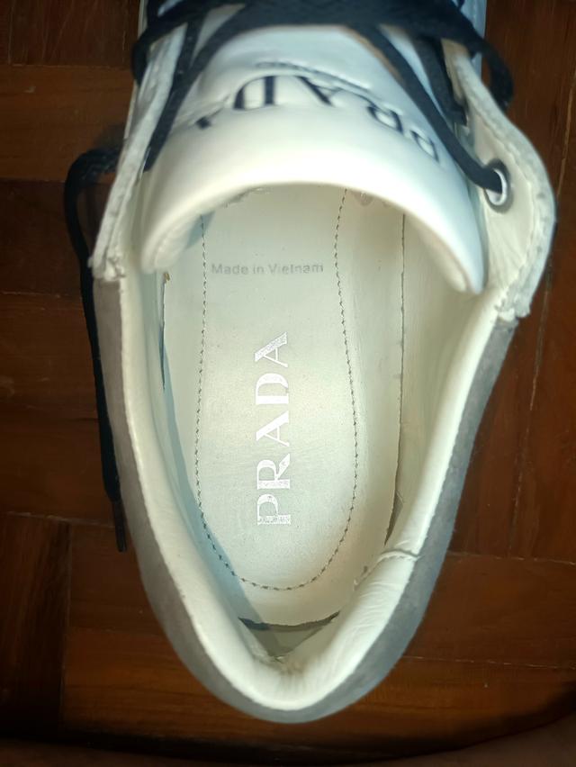 รองเท้าPRADA White Leather รูปที่ 4