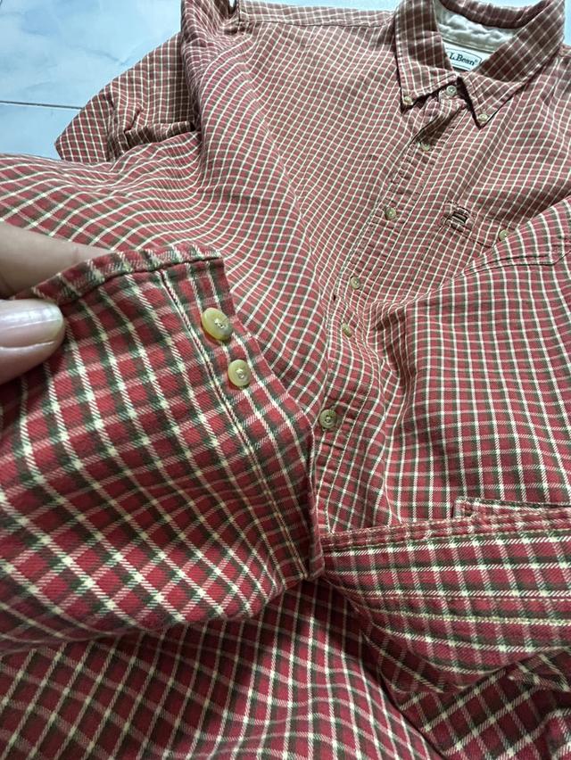 Vintage 90s/Y2K L.L.Bean Plaid Shirt - งานแบรนด์ระดับตํานาน สภาพกริ๊ป ✨ รูปที่ 6