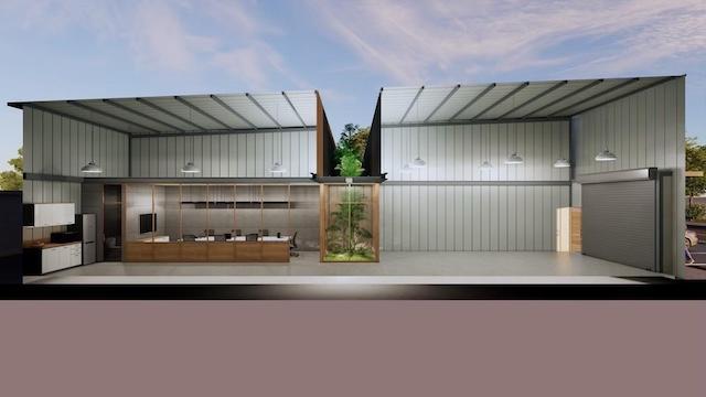 ให้เช่าโกดังกึ่งออฟฟิศ 126 ตร.ม. ซอยศรีนครินทร์ 16 ใกล้รถไฟฟ้า สถานีพัฒนาการ 3