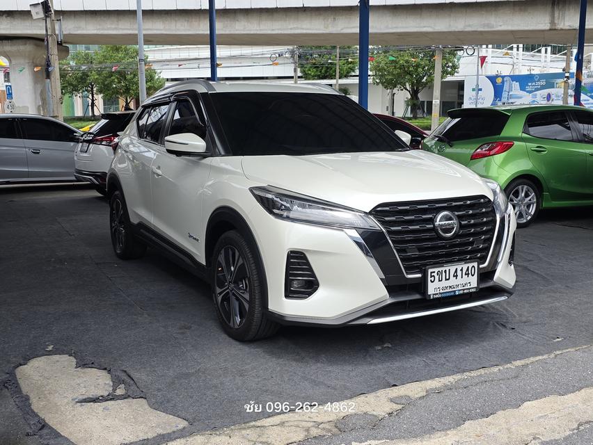 ปี 2024  #NISSAN #KICKS 1.2 V  E-POWER  A/T เบนซิน-ไฟฟ้า   (#5ขบ4140กทม.) *เลขไมล์ 75,xxx km.  สีขาว