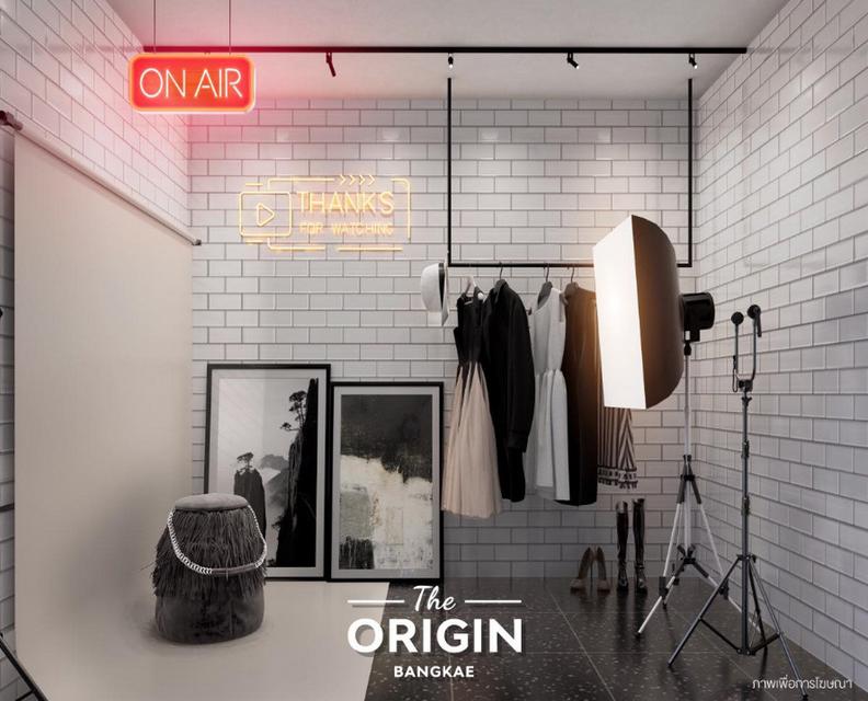 ขายดาวน์เท่าทุน New Condo The Origin Bangkae ใกล้ MRT บางแค 24.30 ตารางเมตร 1 ห้องนอน ชั้น5 ทิศใต้ ตึกC (เลี้ยงสัตว์ได้) แถมเฟอร์นิเจอร์ 5 รายการ 6