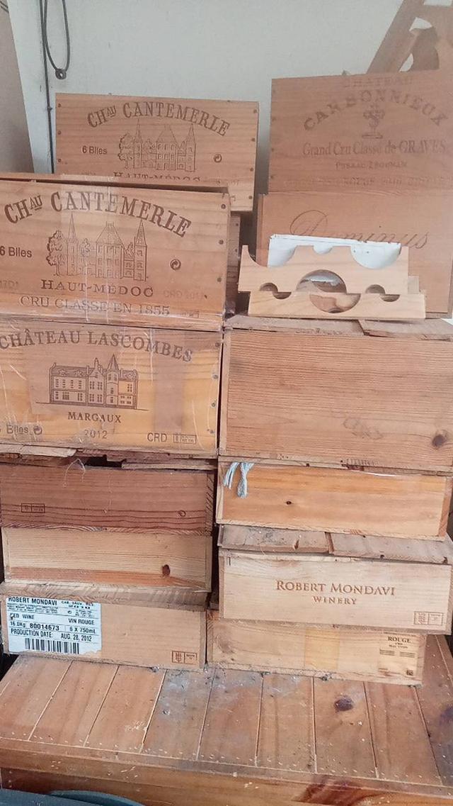 ลังใส่ขวดไวน์เก่า ใช้ตกแต่งร้าน+บ้าน  4