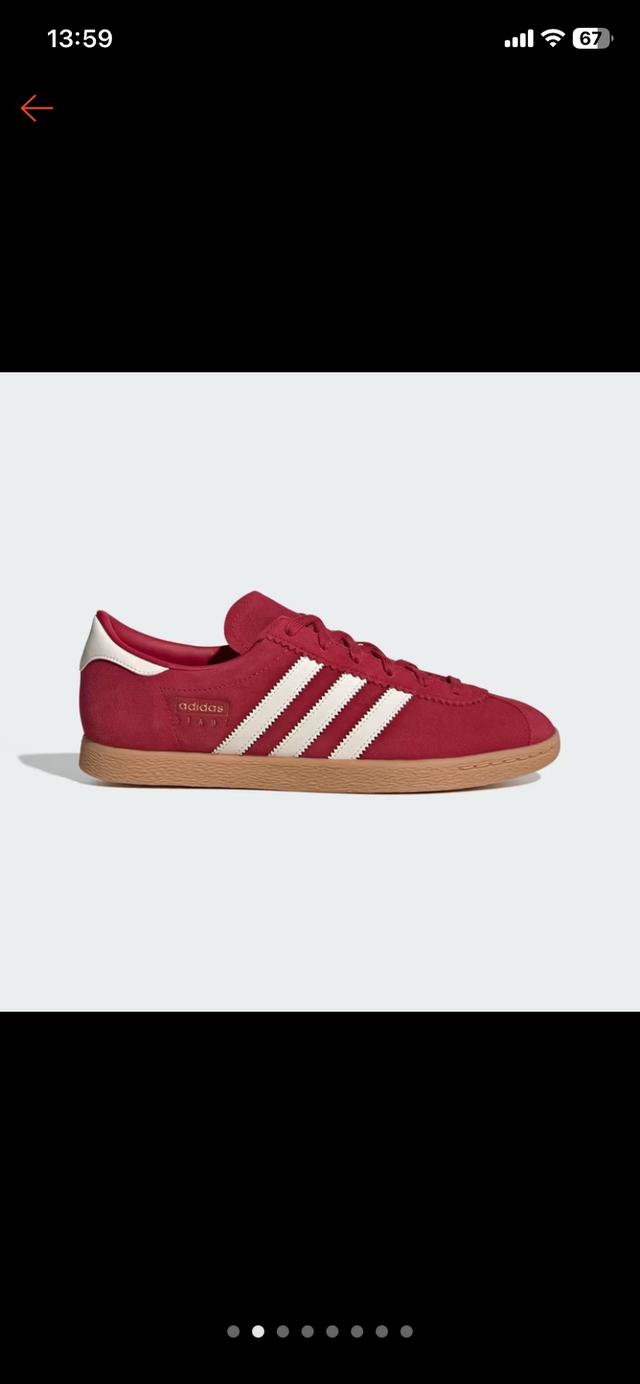 adidas รุ่น stadt สีแดง ไซส์ 12 US