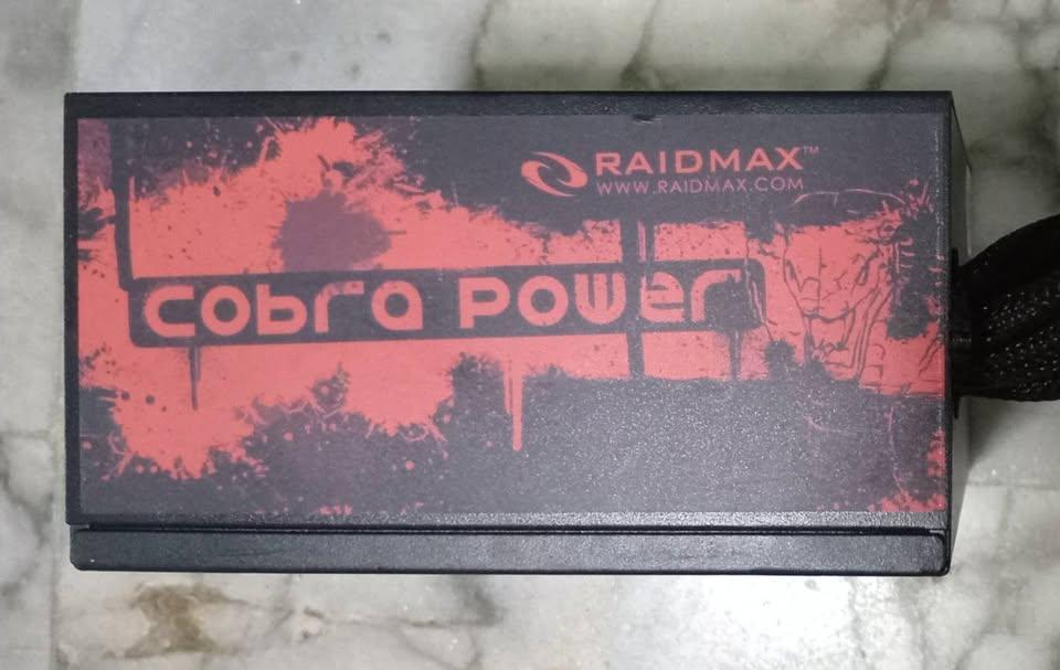 Power Supply ... เห่าไฟ Cobra power supply ... Raidmax 700 วัตต์ 80+ บ้าพลัง ( 8 Pin 4 หัว )
