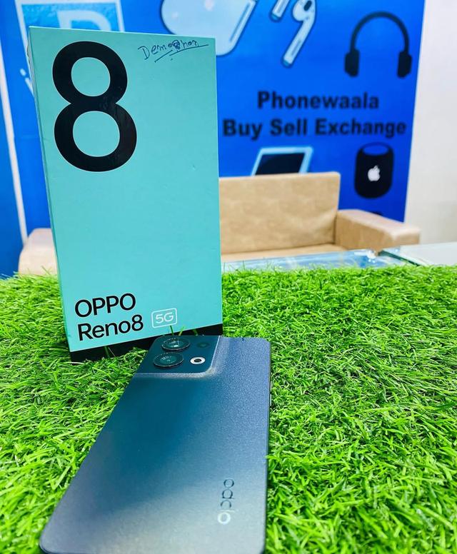 Oppo Reno 8 สีน้ำเงินมือ 2 อุปกรณ์ครบ 3