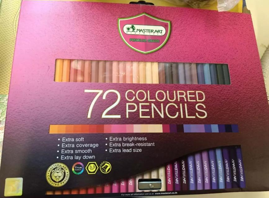 Master Art ดินสอสีไม้ แท่งยาว 72 สี