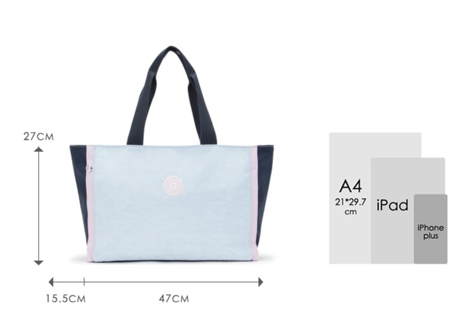 (พร้อมส่ง/ของแท้ค่ะ💯🐒) กระเป๋า Kipling NALO l pink blue br รูปที่ 7