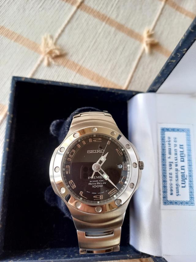 นาฬิกา Seiko Premier Kinetic Auto Relay  รหัสตัวเรือน 5J22-0D60 รูปที่ 12