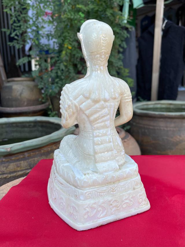 พระแม่โพสพ 25พุทธศตวรรษ ปี2500 สีขาวมุก รูปหล่อพระแม่โพสพ เนื้อแก้ว สำนักพุทธเนรมิตประทีป 7