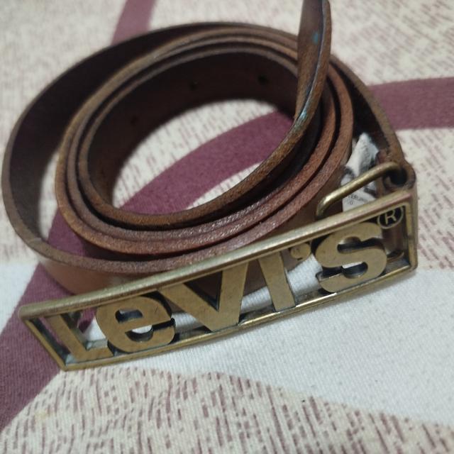 Levi's Black Logo Belt Vintage Men Limited Edition Rare Model VHTF Accessory Pre
