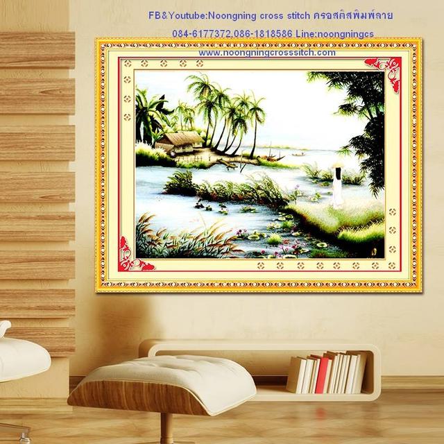 ร้าน Noongning Cross stitch ครอสติสพิมพ์ลาย จำหน่ายอุปกรณ์ครอสติส ภาพติดเพชร1664 4