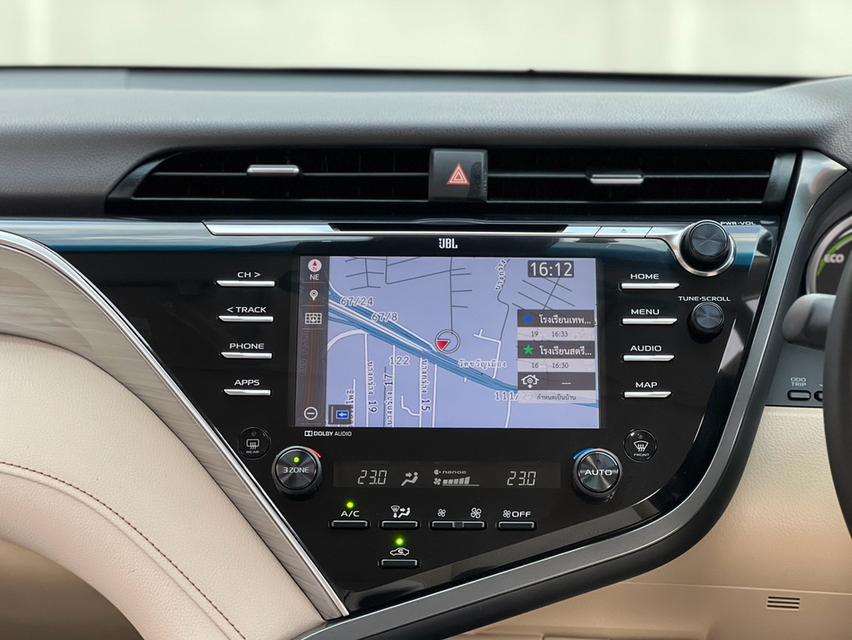 TOYOTA CAMRY, 2.5 HEV PREMIUM LUXURY ปี 2019 โฉม ปี18-24 สีดำ ตัวท็อปสุด รูปที่ 14