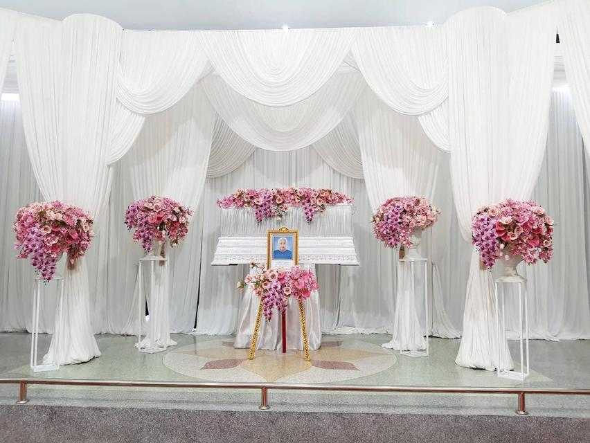 ม่านฉากหลังงานสวดอภิธรรม