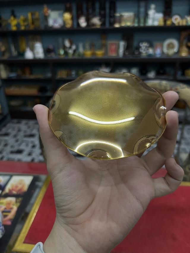 แผ่นแก้ว ฝังทองคำ สำหรับใส่เครื่องประดับ 7