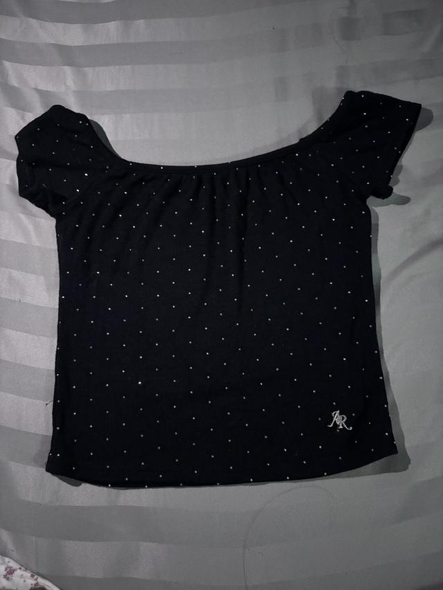 เสื้อปาดไหล่กากเพชรสวยๆ