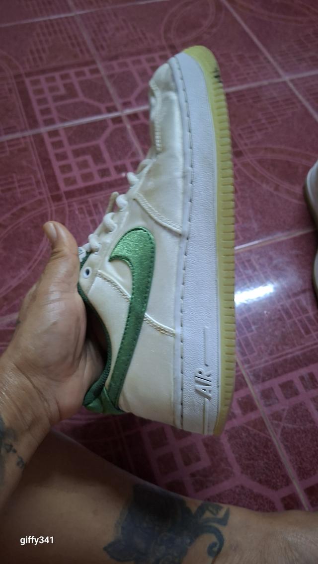 Nike Air Force 1 Low '07 Satin "White Pine Green" (DX6541-101) รูปที่ 7