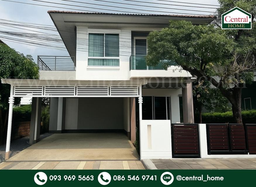 บ้านเดี่ยว ฮาบิเทีย บอนด์ ราชพฤกษ์ เฟอร์ครบ ถนนเมน 1