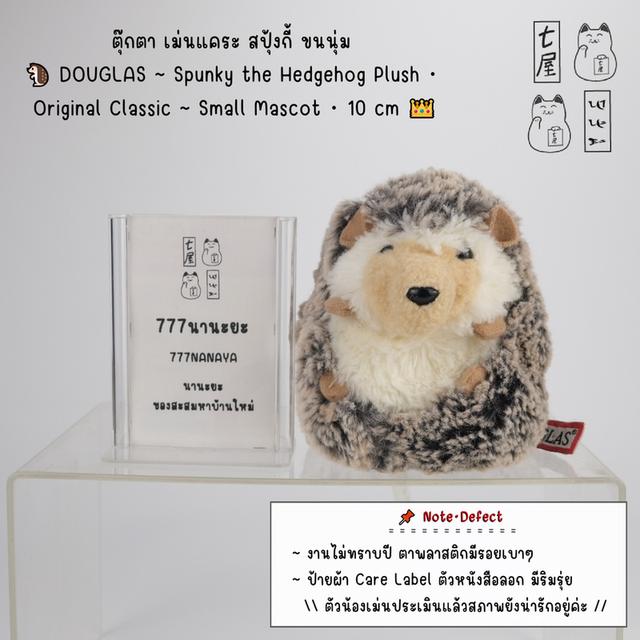 เม่นแคระ สปุ้งกี้ ขนนุ่ม 🦔 DOUGLAS Spunky the Hedgehog Plush Original Classic Small Mascot 10 cm 👑