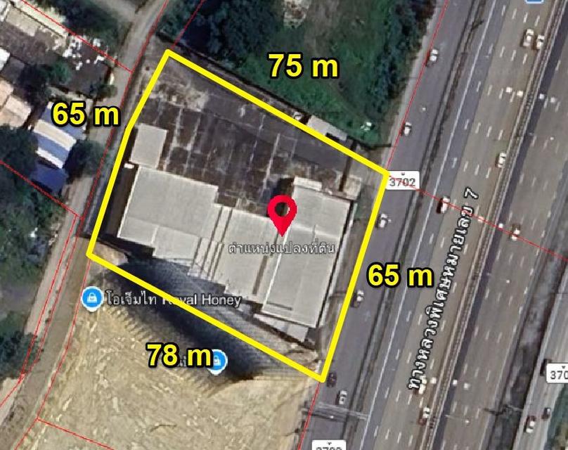 ขายที่ดินพร้อมสิ่งปลูกสร้างหนองข้างคอก 3 ไร่ ติดถนนทล.3702เลียบถ.มอเตอร์เวย์ ใกล้หาดบางแสน-10กม. อ.เมืองชลบุรี 3