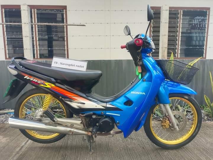  Honda wave 100สีน้ำเงิน 3