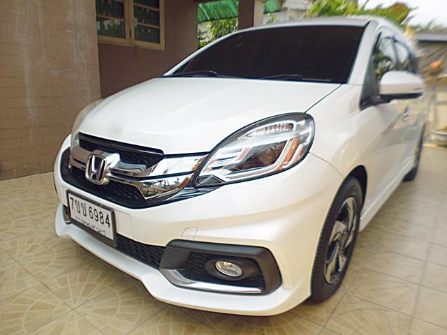 2015 HONDA MOBILIO 1.5RS ออโต้ รุ่นTOPเบาะ 3 ตอน สวยจัด ชุดแต่งรอบคัน ซื้อสดไม่มีVAT ทะเบียนพร้อมโอน เครดิตดีฟรีดาวน์