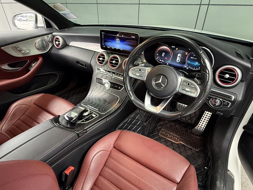 2021 BENZ C-CLASS, C200 COUPE AMG DYNAMICโฉม W205 ปี14-23 สีขาว เกียร์ออโต้ รูปที่ 9