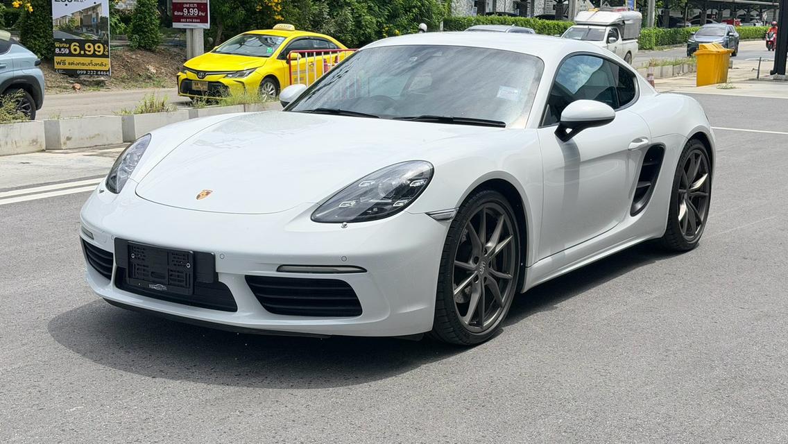 PORSCHE 718 CAYMAN 2.0 Turbo 2018 สีขาว ภายในแดง