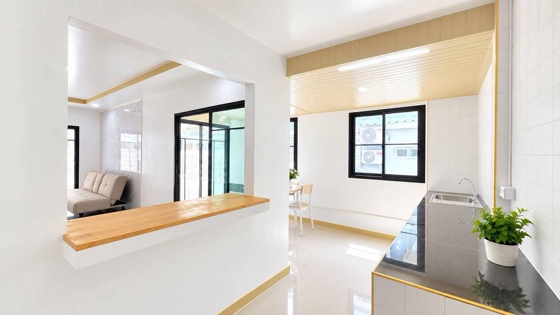 หมู่บ้านพฤกษา14B วัดลาดปลาดุก บางบัวทองทาวน์เฮาส์ 2 ชั้น หลังมุม มีระเบียงด้านหน้า ตกแต่งใหม่พร้อมอยู่ 11