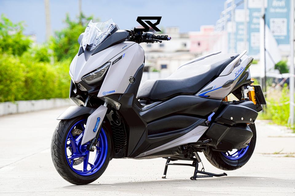 2021 Yamaha xmax 2021 เทาล้อน้ำเงิน โช๊ค ohlins + ท่อ atom titanium ของแต่งเบิกใหม่ทั้งคัน 8