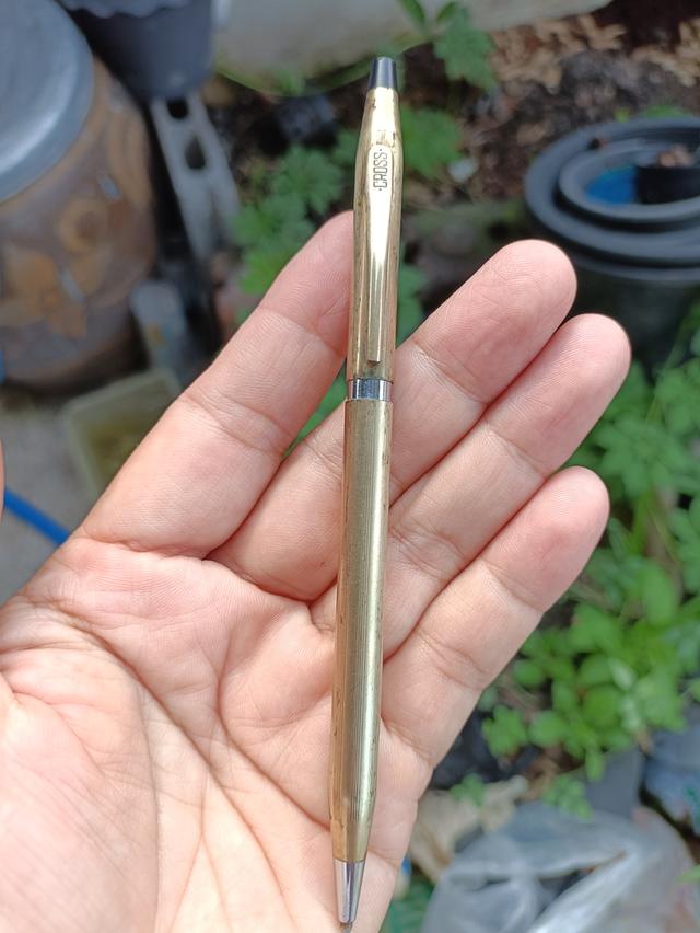 ปากกา CROSS สีทองมีตอก 1/20 10K 