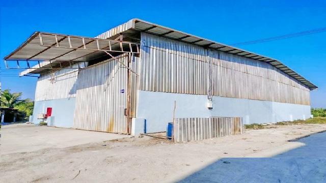 โกดังให้เช่า Stand Alone รง.2 รง.4 สมุทรสาคร ขนาดใหญ่ 450ตรม. พื้นที่กว้าง ติดตลาดนัดวาสนาบางน้ำจืด ถูกที่สุดในโลก ตรม.ล 1