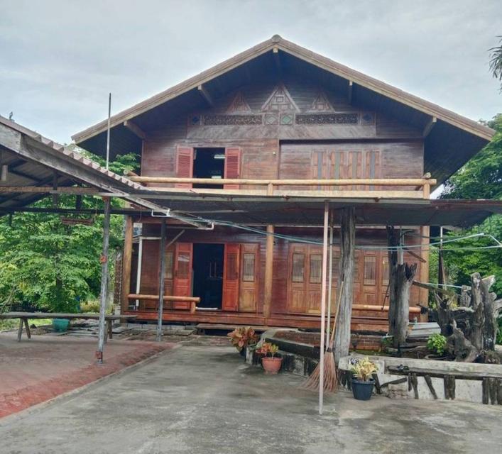 ขายบ้านไม้พร้อมที่ดิน 3 ไร่ 3 งาน บ้านสวยไม้สักทอง พร้อมอยู่ ตำบลตลิ่งชัน เมืองสุพรรณบุรี 1