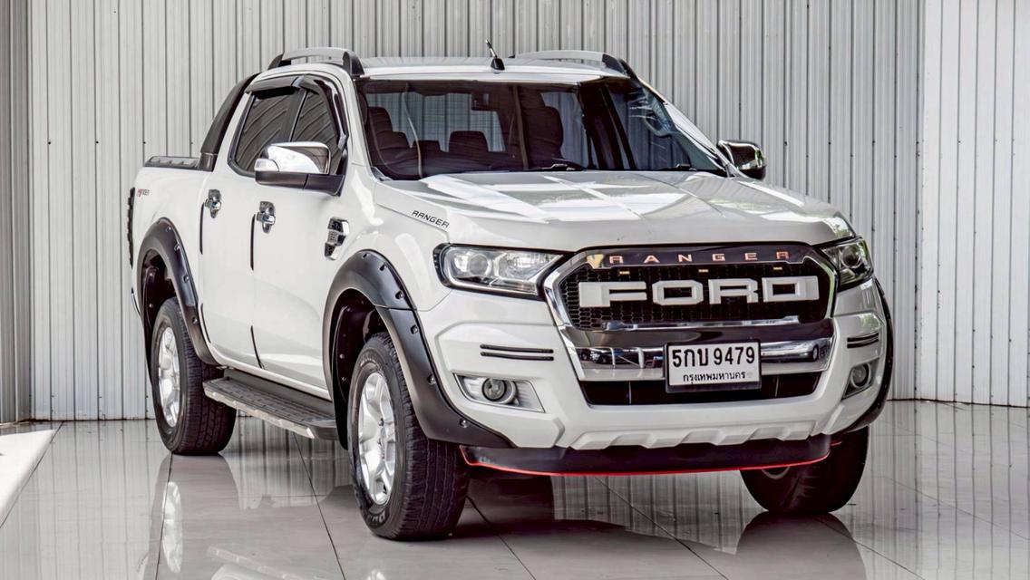 FORD RANGER 2.2 XLT ปี 2016 สีขาวโฉม HI-RIDER DOUBLE CAB