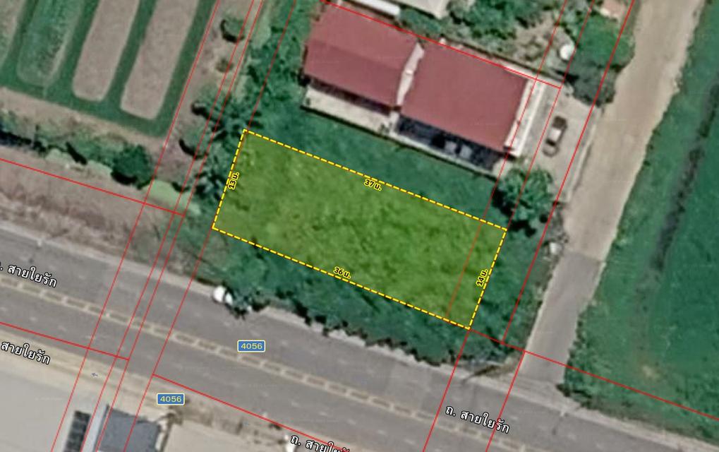 ที่ดิน 🏡 ขายที่ดิน 0 ไร่ 2 งาน 5.6 ตร.ว. ติด ถ.สายใยรัก ใกล้เมือง และโลตัส กระทุ่มแบน 9