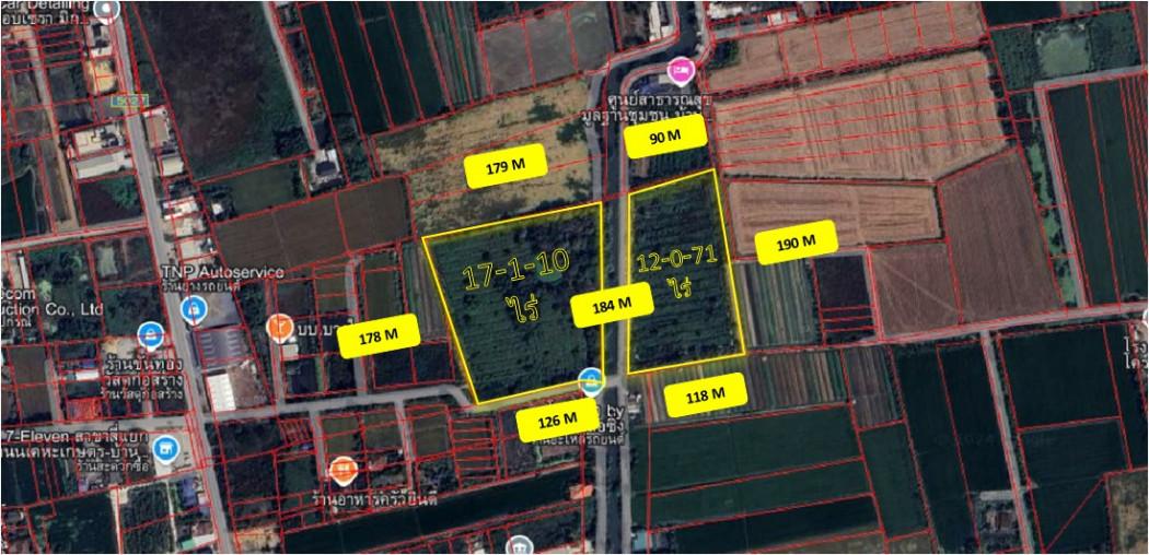 ขาย ที่ดินเปล่า ใกล้ อบต.บ้านใหม่ บางใหญ่ เหมาะทำหมู่บ้าน นนทบุรี 29-1-81 ไร่ 1