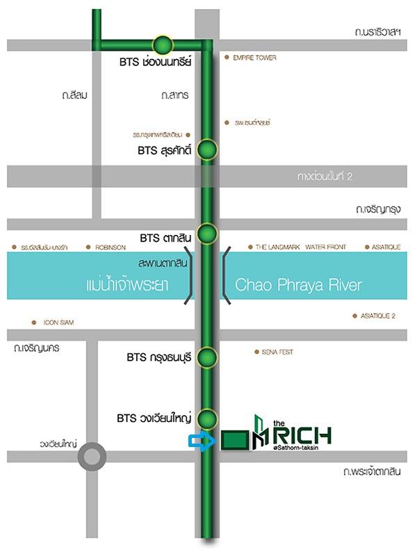 ขายคอนโด เดอะริช สาทร (THE RICHY)ติด BTSวงเวียนใหญ่ 1