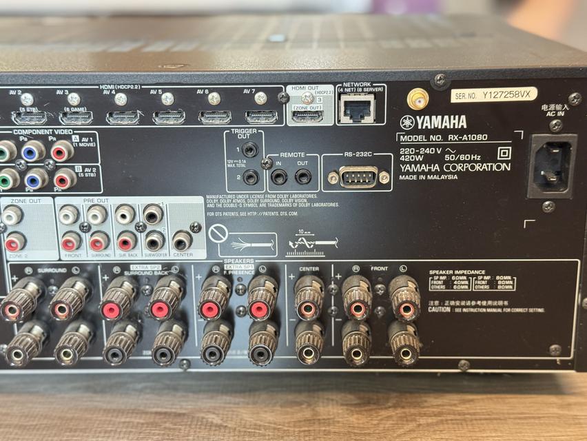 แอมป์ Yamaha rx-a1080 รูปที่ 4