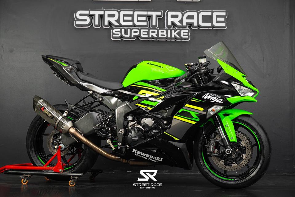 KAWASAKI ZX6R 2019 สีเขียว ของแต่งครบ