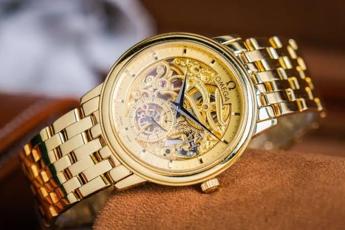 Omega De Ville Skeleton Full Gold Limited Edition 100 3