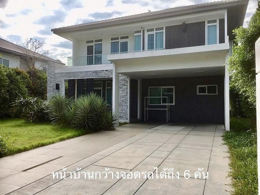 หมู่บ้านมัณฑนา เลค วัชรพล ขายบ้านเดี่ยว 120 ตารางวา 4 ห้องนอน 5 ห้องน้ำ จอดรถ 6 คัน ใกล้ทางด่วน ด่านสุขาภิบาล 5 1