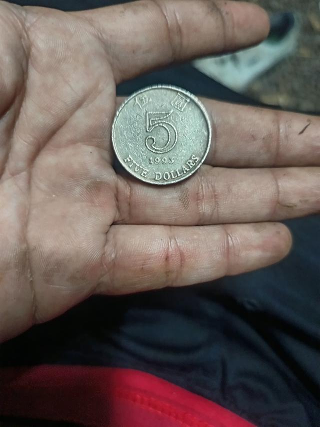 เหรียน5ดอลล้าอองกงปี1993 รูปที่ 3