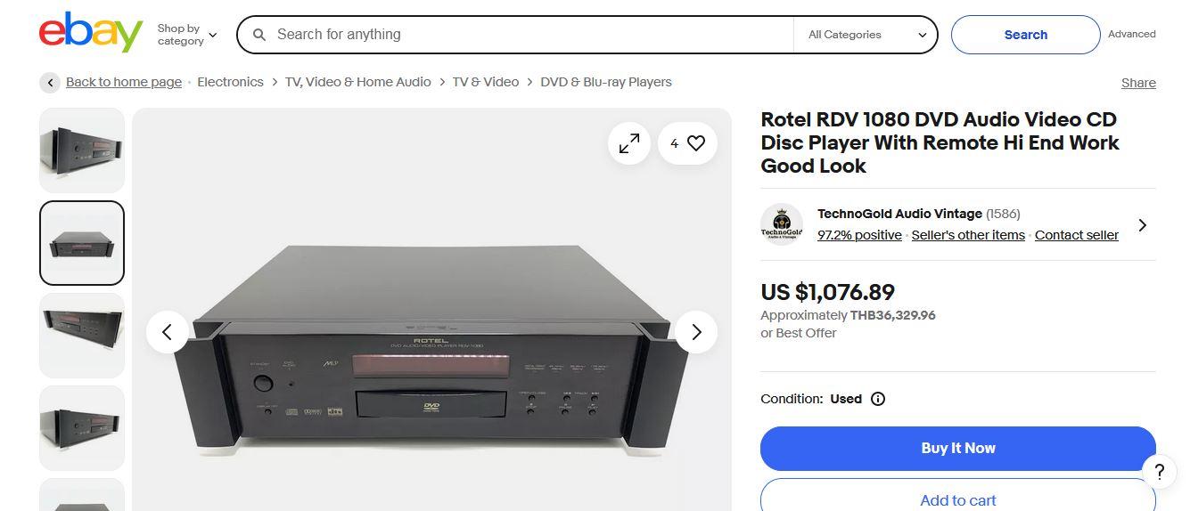 Rotel RDV-1080 DVD Audio Player 15